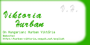 viktoria hurban business card